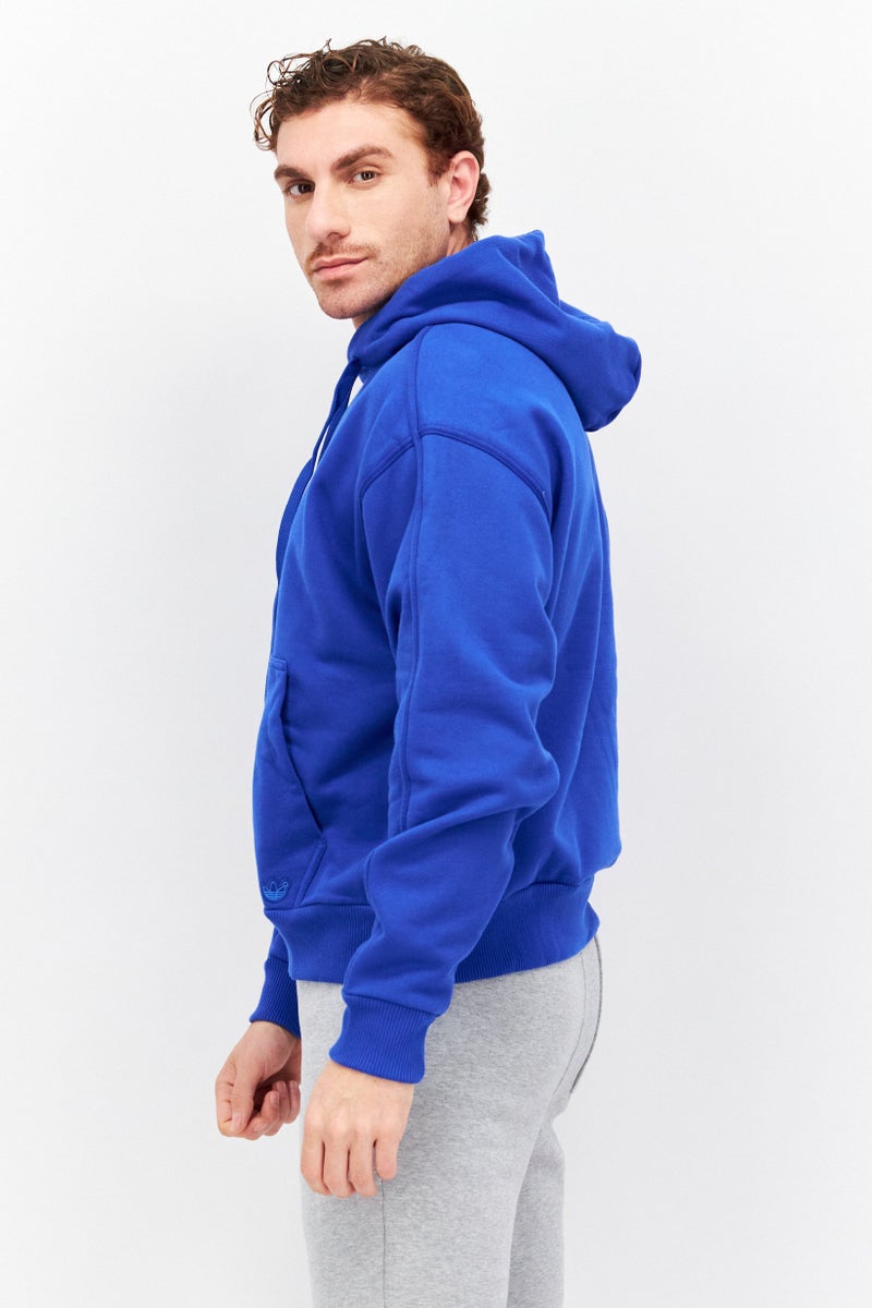 adidas Originals Men Sportswear Fit Long Sleeves Outdoor Hoodie, Blue  - Image 4