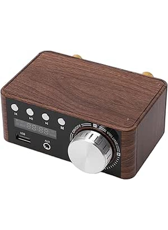 Bluetooth 5.0 Amplifier 2 Channel 50W Stereo Mini Power Amp With USB Desktop Audio System For Home Theater Speakers Headphone Out - Image 1