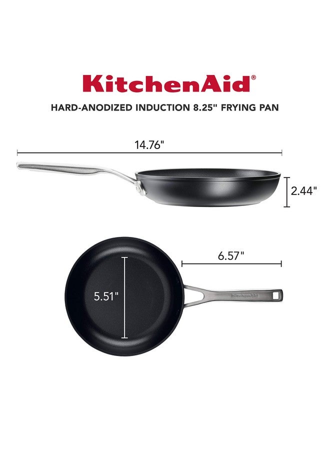 KitchenAid KitchenAid Hard Anodized Induction Nonstick Fry Pan/Skillet, 8.25 Inch, Matte Black  - Image 2