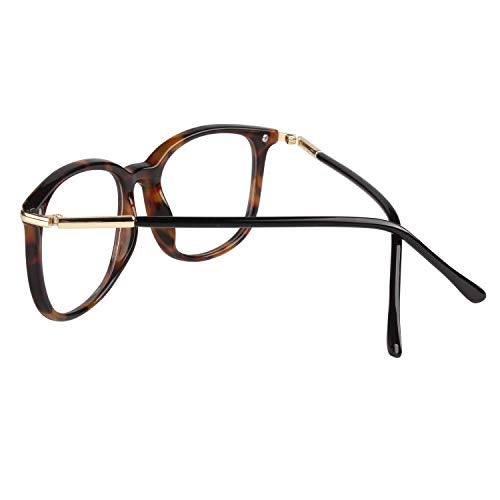 GQUEEN Fashion Fake Glasses Non Prescription Glasses Clear Lens Glasses Nerd Plain Frames Women Men, 201579 - Image 4