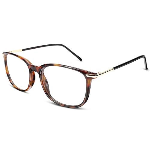 GQUEEN Fashion Fake Glasses Non Prescription Glasses Clear Lens Glasses Nerd Plain Frames Women Men, 201579 - Image 1