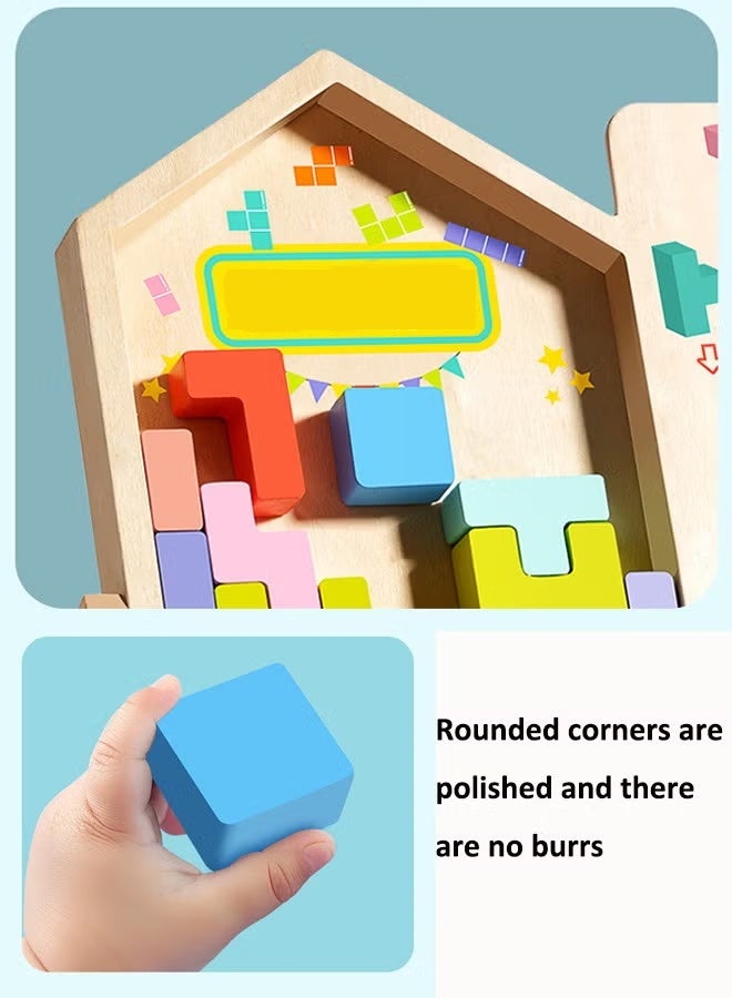 Tetris puzzles 3D building block puzzles Educational toys for early education Building block building toys Thinking exercises Parent-child interaction Birthday present - Image 3