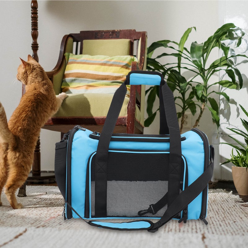 1Pc Portable Pet Carrier Large-capacity Pet Bag Outdoor Travel Carrier Bag - Image 2