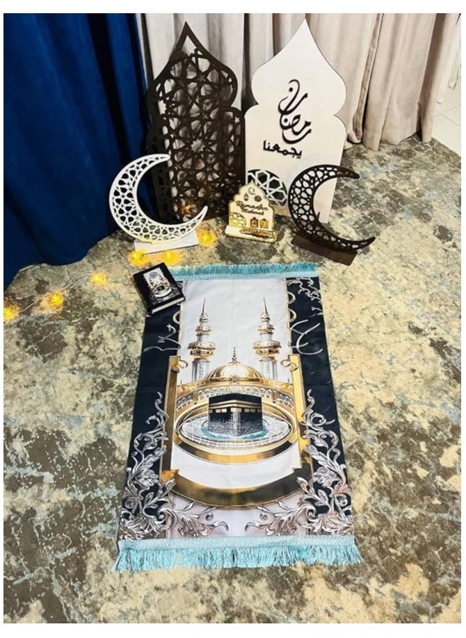 Ramadan box, exchange gifts and love each other with the latest designs (velvet rug + Quran + incense burner + remembrance card + rosary) (Kaaba with a black and white background) - pzsku/Z00BD262CB8D74C2B8789Z/45/_/1738850461/667a3583-89fb-42a8-9eb8-01d0418f7811