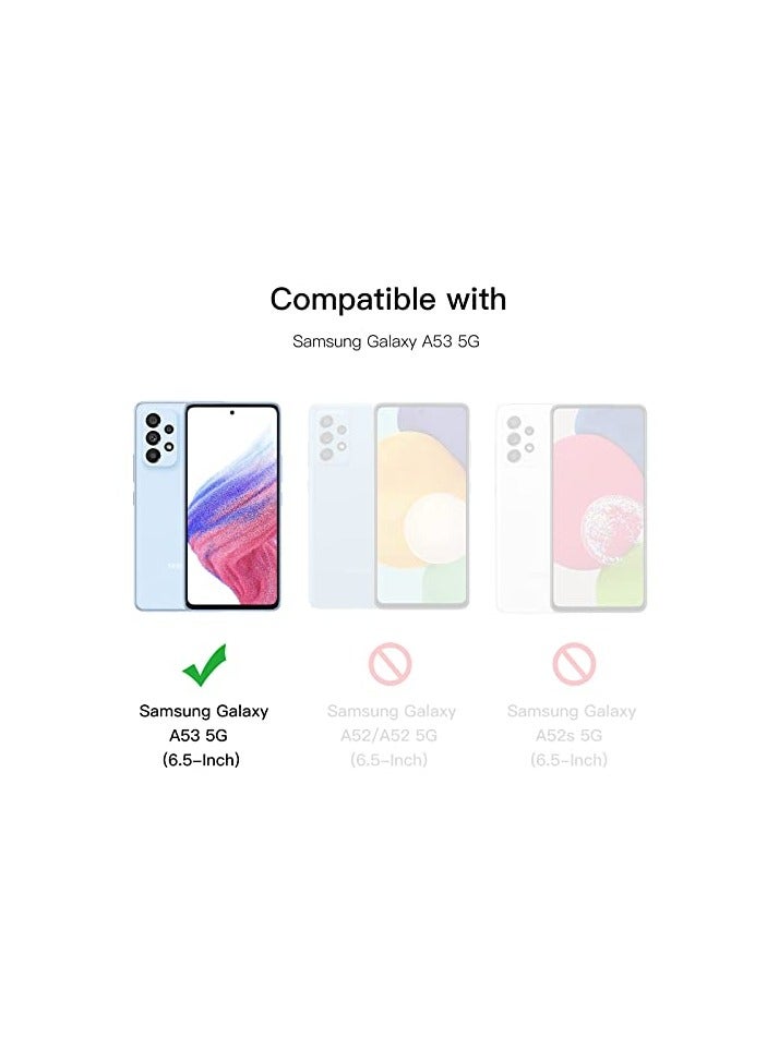 JETech Screen Protector for Samsung Galaxy A53 5G with Camera Lens Protector, Tempered Glass Film, HD Clear, 2-Pack Each - Image 2