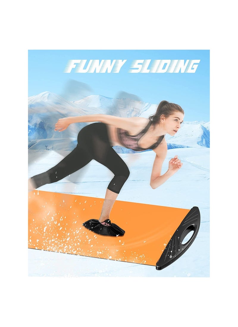 Hawaii Slide Board For Workout Home Gym Equipment for Fitness Training and Balance Cardio Exercise Equipment with End Stops for Core Training Hockey Ice Skating Skiing Tennis and Running  - Image 5