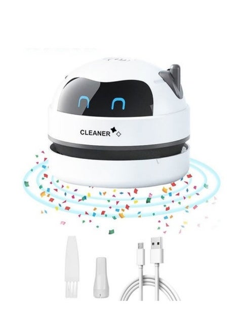 Mini Desktop Vacuum Cleaner,Desk Vacuum Cleaner For Picking up Crumbs,USB Vacuum Cleaner With Brush