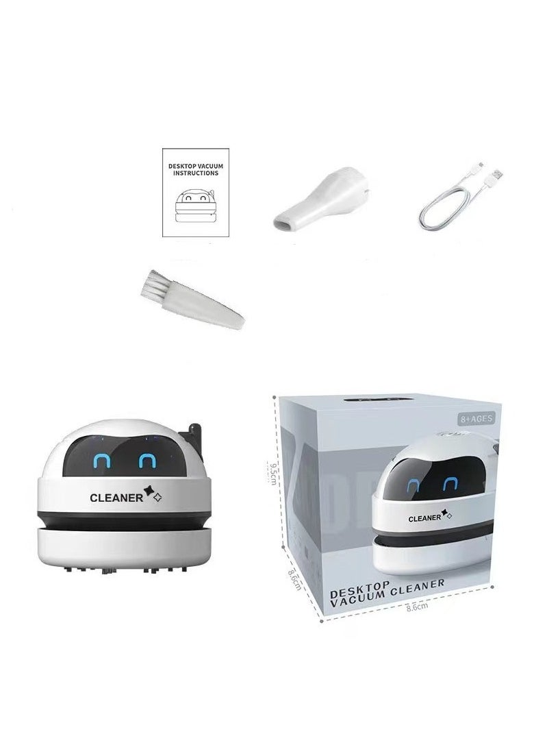 Mini Desktop Vacuum Cleaner,Desk Vacuum Cleaner For Picking up Crumbs,USB Vacuum Cleaner With Brush