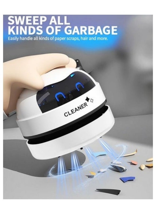 Mini Desktop Vacuum Cleaner,Desk Vacuum Cleaner For Picking up Crumbs,USB Vacuum Cleaner With Brush