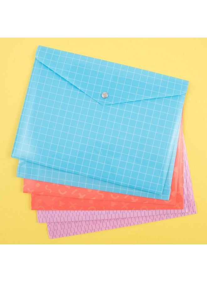 Yoobi | Document Envelopes | Transluscent Poly Material | Multicolor Variety Pack Of 6 - Image 2