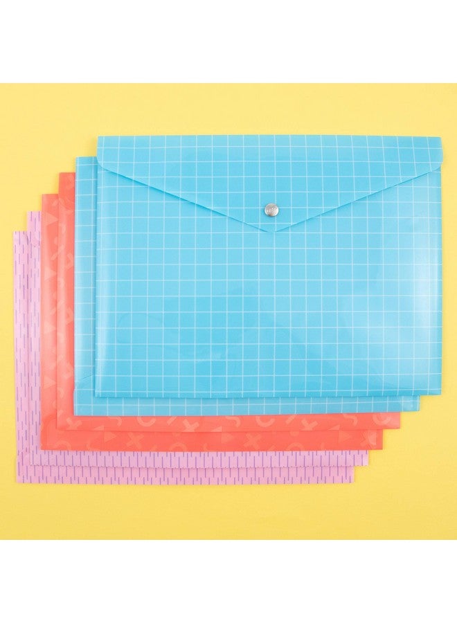 Yoobi | Document Envelopes | Transluscent Poly Material | Multicolor Variety Pack Of 6 - Image 3