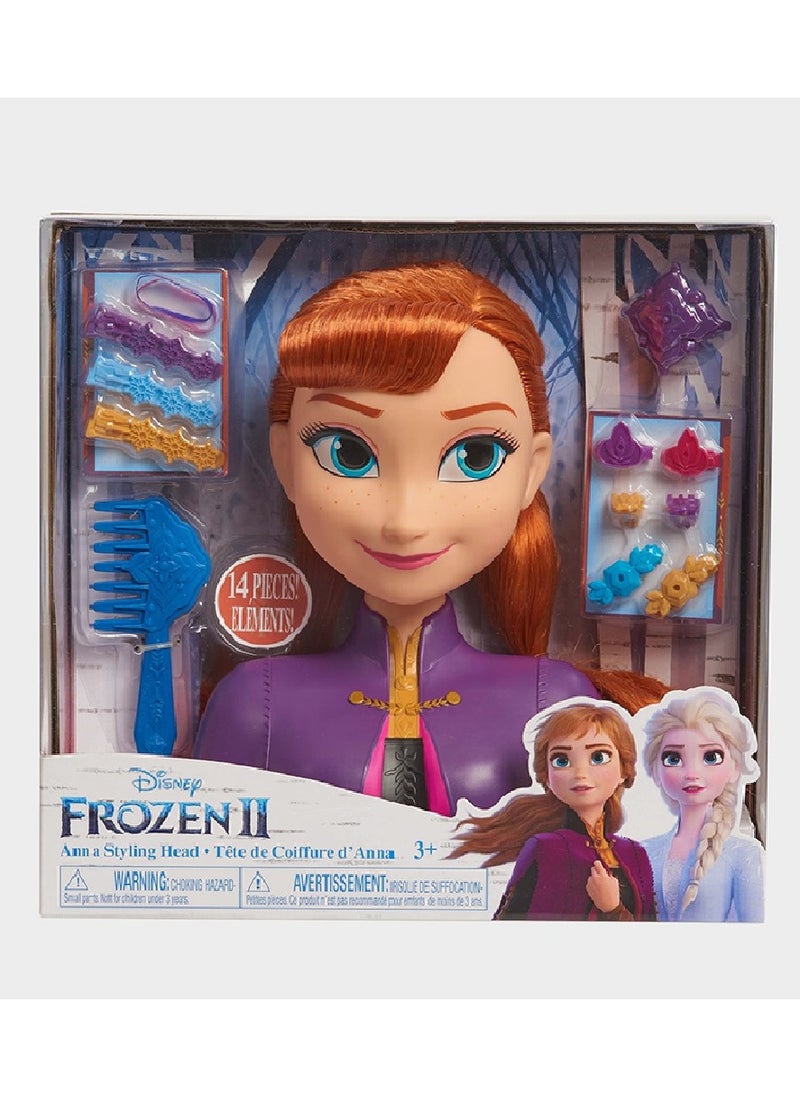 Disney FROZEN - Disney Frozen 2 Basic Anna Styling Head (JP-32811) - Image 1
