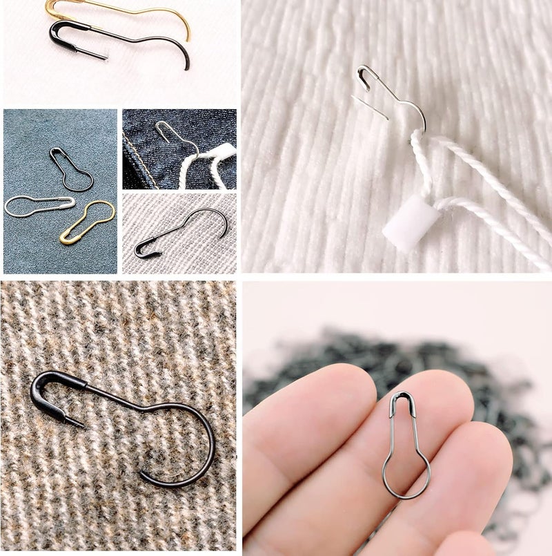 Transun Moo 500Pcs Multi Color Safety Pins 0.8" Metal Bulb Pins Gourd Pin Clothing Tag Pins Calabash Pin for DIY Craft, Home Accessories(Random Color) - Image 5