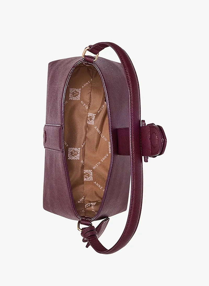 آن كلاين Anne Klein Textured Buckle Detail Shoulder Bag