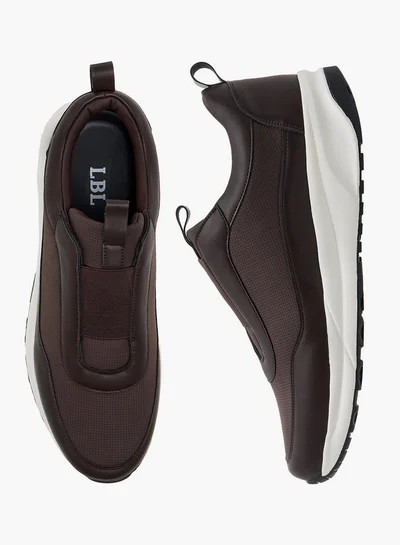 LBL by Shoexpress Men's Panelled Slip-On Sneakers