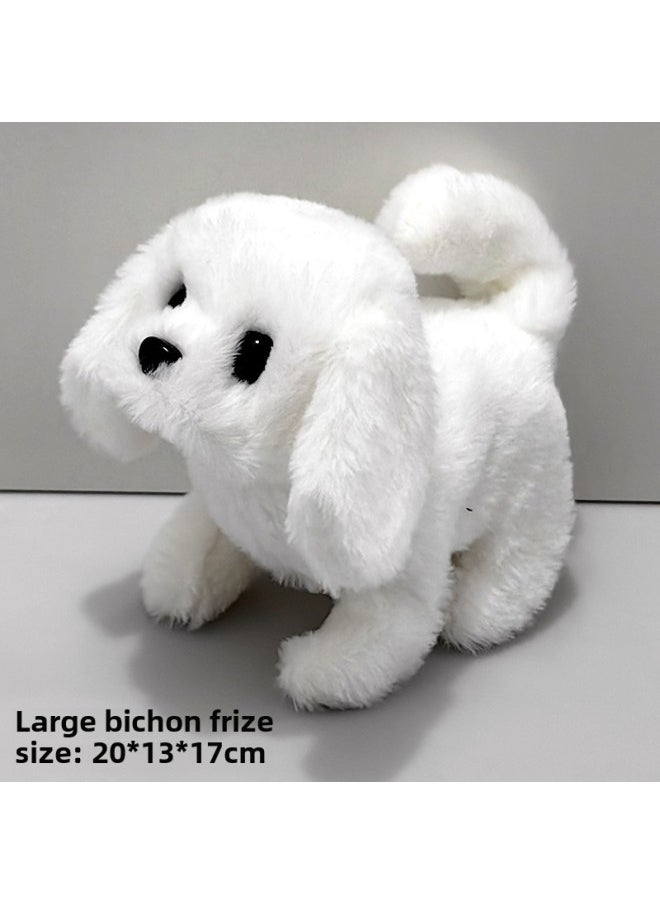 Children's Toy Dog Electric Stuffed Dog Can Walk Sound Stall Electronic Pet Simulation Machine Dog Wholesale-Color:Large Size-bichon Frize-Specifications:Color Box  - Image 1