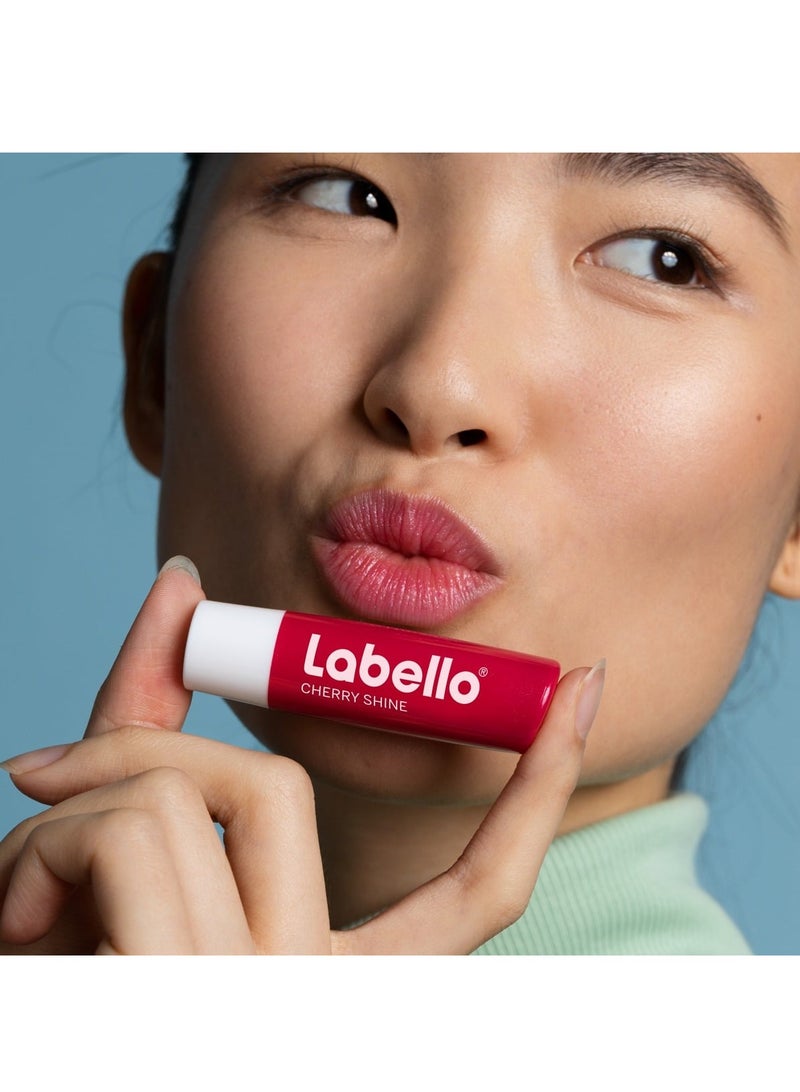 Labello Cherry Shine Lip Balm, Moisturising Lip Care 4.8g - Image 5