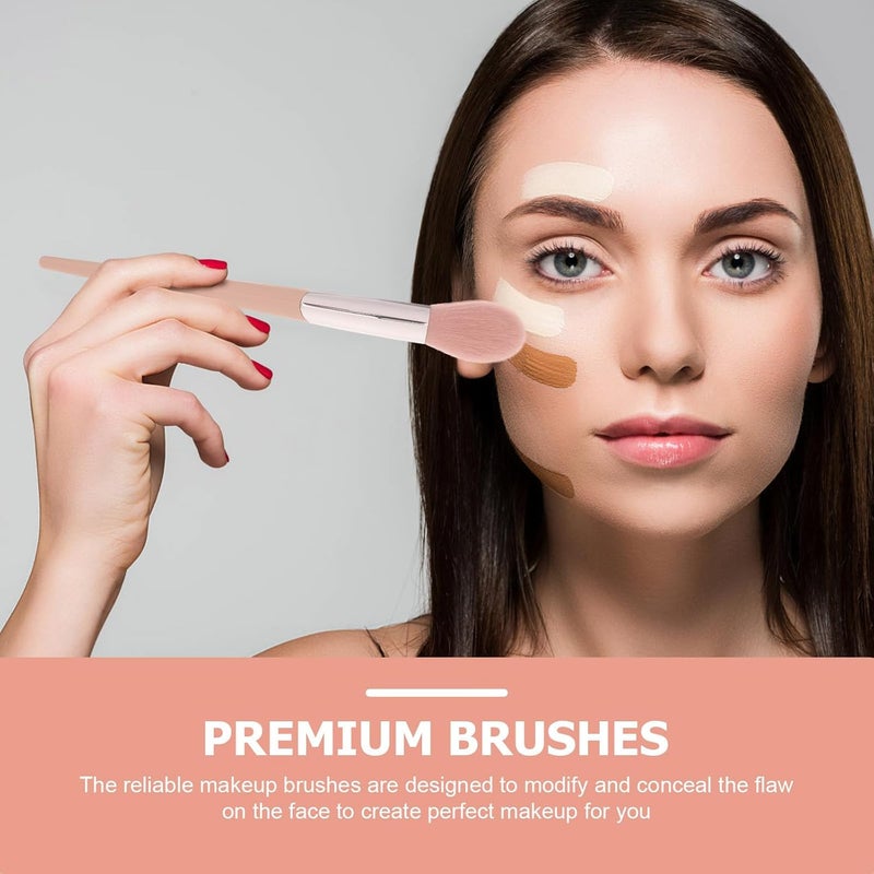Outanaya Blush Brush Powder Makeup Brush for Women Pink Soft Bristles Facial Makeup Tool - Image 4
