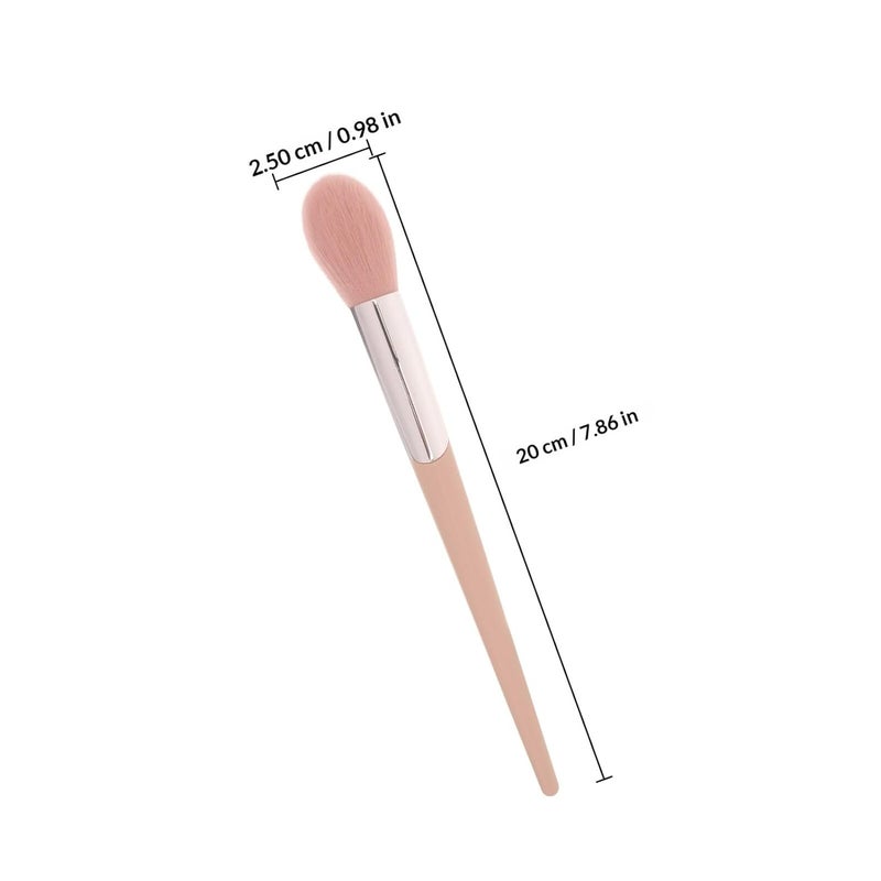 Outanaya Blush Brush Powder Makeup Brush for Women Pink Soft Bristles Facial Makeup Tool - Image 2