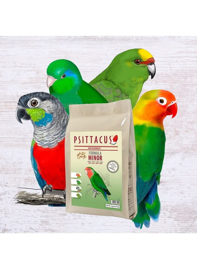 Psittacus Minor | Complete Pellet Diet for Lovebirds, Parrotlets and Green Cheeks | Premium Food for Birds, 100% no-GMO (6.6 lb) - Image 4
