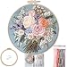 FONNUY Bouquet Flowers Embroidery Kit for Beginners PreStamped Pattern Kits for Adults with Hoop Easy to Follow Color Thread Needlework 8 Hoop Captivating Allure - Image 2