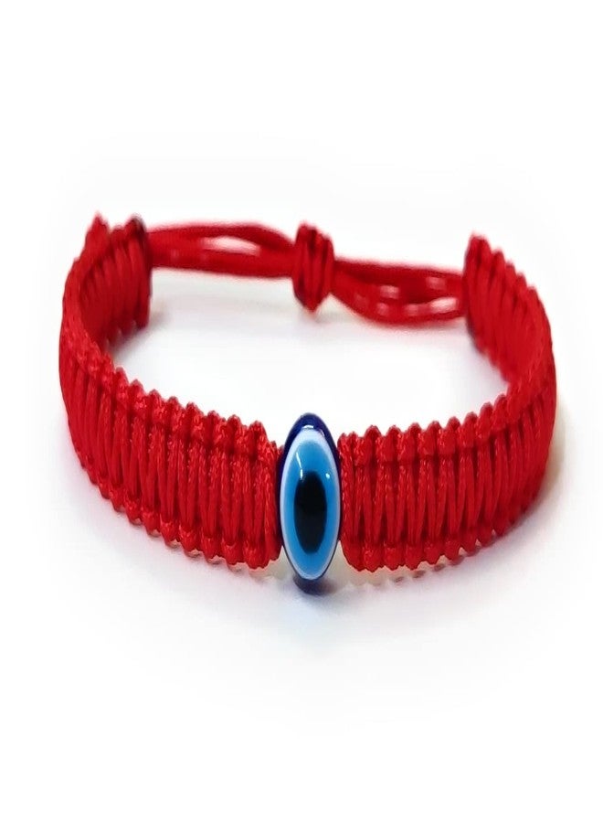 Jewel string Evil eye with Red cord adjustablet bracelet for girls boys men women (Unisex Adult) - Image 2