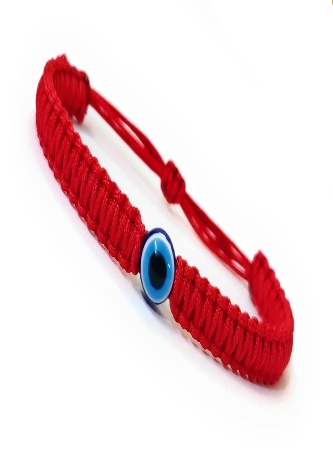 Jewel string Evil eye with Red cord adjustablet bracelet for girls boys men women (Unisex Adult) - Image 1