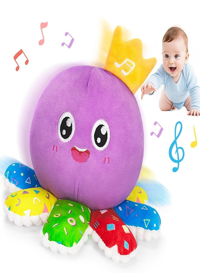 GMAOPHY Baby Toys 6-12 Months,Musical Crawling Octopus Plush Toy,Sensory Toys for Infants,Birthday Boy 7 8 9 10 12-18 Month,Tap and Voice Interaction,Walking Bouncing Learning Tummy Time Toy - Image 1