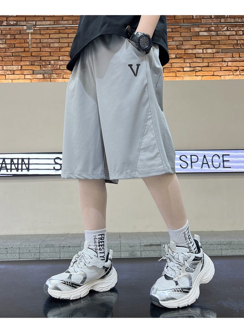 KUYING New Casual Ice Silk Quick Drying Children's Shorts