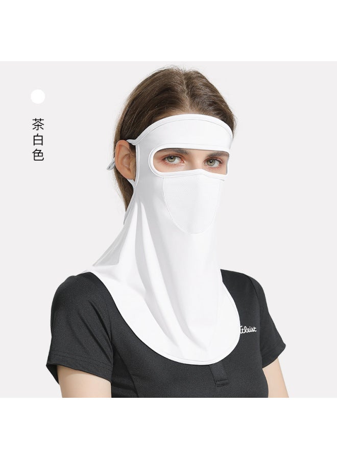 Sunscreen Summer Riding Ice Silk Sunscreen Neck Protection Sunshade Uv Protection Dust-proof Breathable Ear Hanging Mask