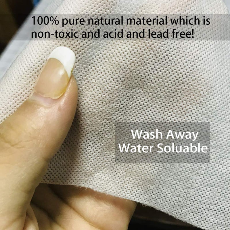 Seneme Water Soluble Stabilizer for Embroidery Backing & Topping (8 in x 15 yd Roll), Seneme 1.5oz Embroidery Stabilizers - Wash Away Embroidery Stabilizer for Machine Embroidery Stabilizer and Hand Sewing - Image 2