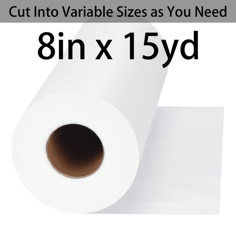 Seneme Water Soluble Stabilizer for Embroidery Backing & Topping (8 in x 15 yd Roll), Seneme 1.5oz Embroidery Stabilizers - Wash Away Embroidery Stabilizer for Machine Embroidery Stabilizer and Hand Sewing - Image 3
