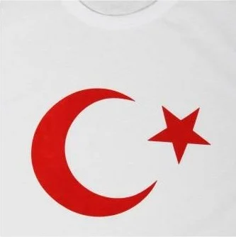 ماشو تريند White Printed Crescent and Star Tshirt 29 October Republic Day T-Shirt 23 April T-Shirt