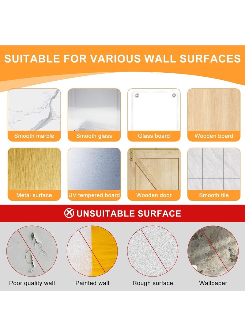 Mavaa Mavaa Heavy Duty Adhesive Wall Hooks with Screws 10 Pack NoDrill Wall Hooks for Hanging Photo Frames Keys and Wall Decor Waterproof Rustproof Hooks for Bathroom Bedroom Kitchen and Home  - Image 4