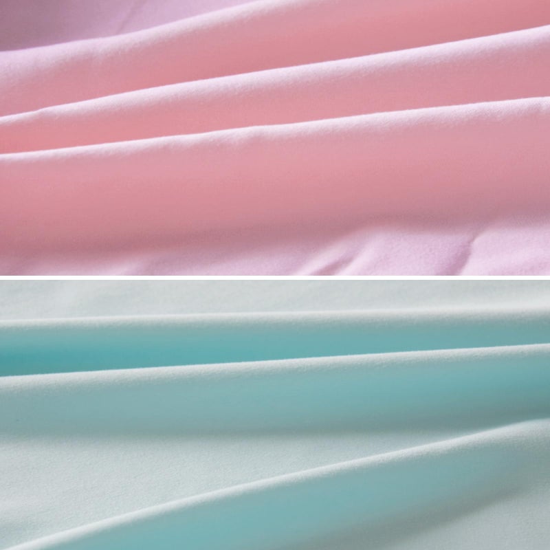 Biloban Pack and Play Sheets Fitted, 2 Pack Pack and Play Sheet Fits for Graco Pack n Play Mattress, Neutral Playard Sheets for Baby Boys and Girl, Pink & Aqua, 38”X 26” - Image 5