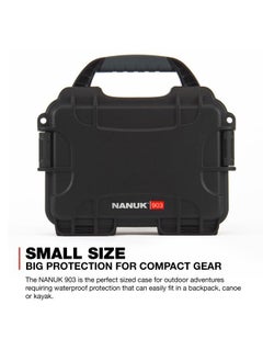 Nanuk Nanuk Small Series 903 Lightweight NK-7 Resin Waterproof Case with Foam for Point & Shoot Camera or Smartphone, Black  - Image 2