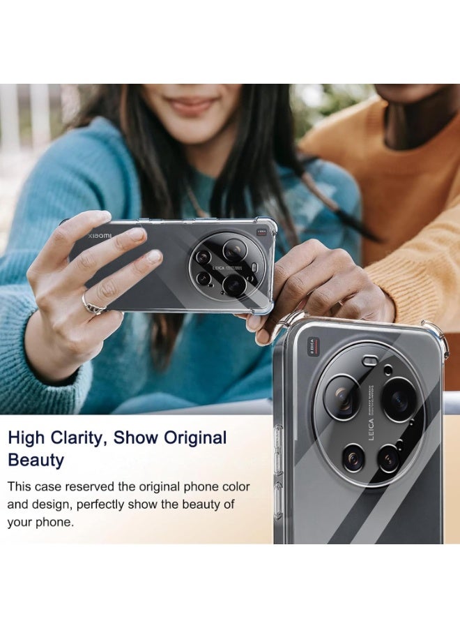 Case Compatible for Xiaomi Mi 17 Ultra Case Cover Crystal Clear Silicone Bumper Shockproof Protective Cover with Best Camera Protection Designed for Xiaomi 17 Ultra 5G - Image 4