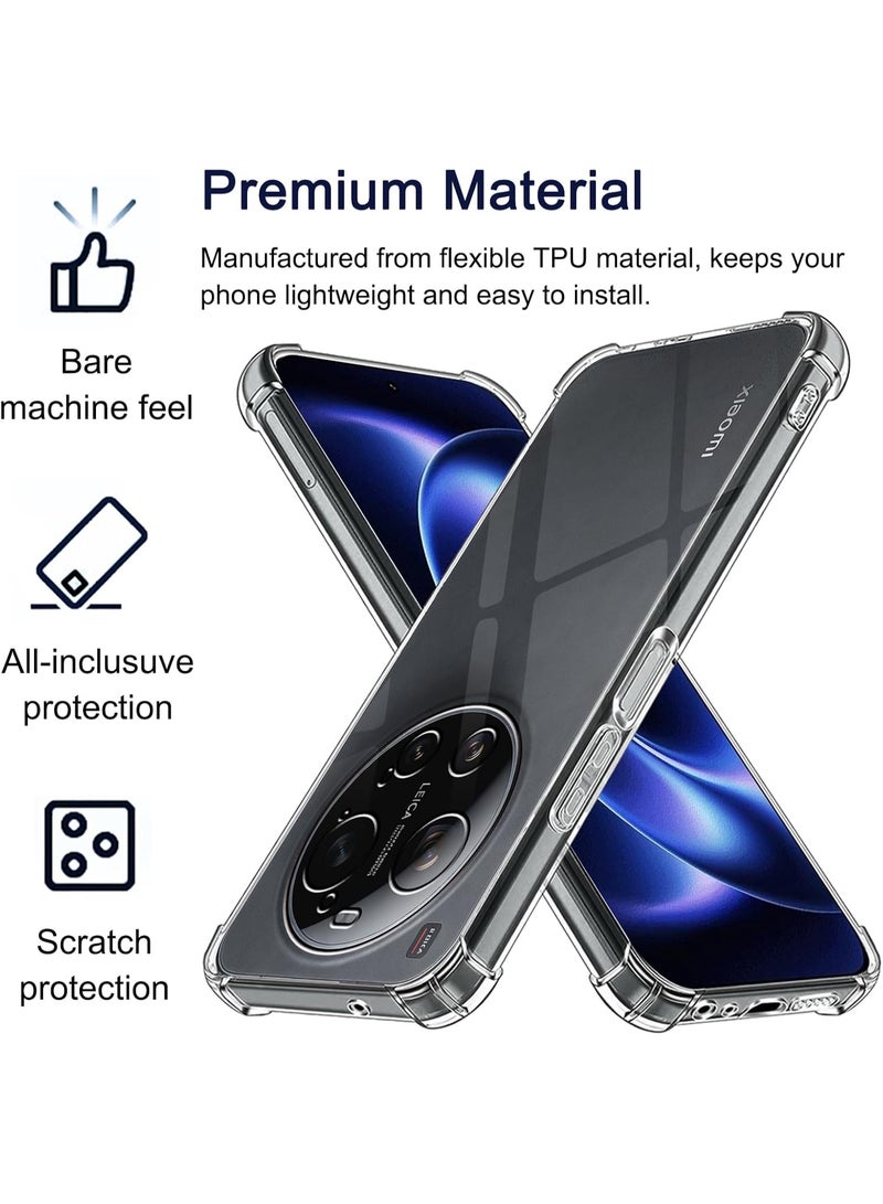 Case Compatible for Xiaomi Mi 17 Ultra Case Cover Crystal Clear Silicone Bumper Shockproof Protective Cover with Best Camera Protection Designed for Xiaomi 17 Ultra 5G - Image 2