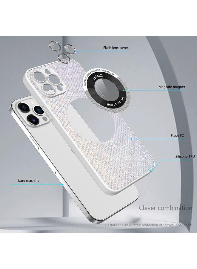 Zaboon Case For iPhone 11 Pro Max Colorful Glitter Magnetic Magsafe TPU + PC Phone Case - Image 4