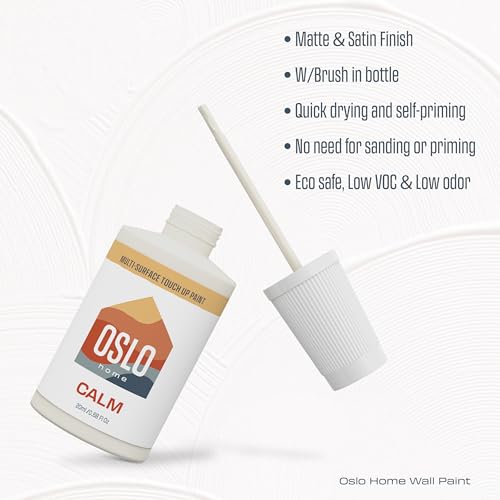 Oslo Home Touch Up Paint, Calm, 20ml, Matte, w/brush in bottle, Quick drying, for Home, Kitchen cabinets, Walls - Image 2