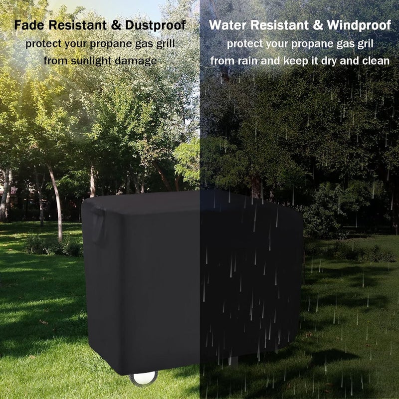 Guisong Flat Top Grill Cover for Royal Gourmet 2 Burner Griddle, 38 Inches Waterproof Cover for Outdoor Griddle/Propane Griddle/Gas Griddle/Flat Grill-38 x 24 x 33.8 Inch - Image 5