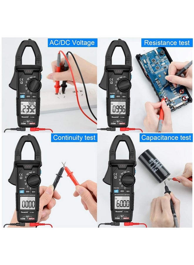 Themisto THEMISTO Th-M90 Auto Range, Ac/Dc Current, True Rms Digital Clamp Meter (600A,6000 Counts), Black  - Image 5