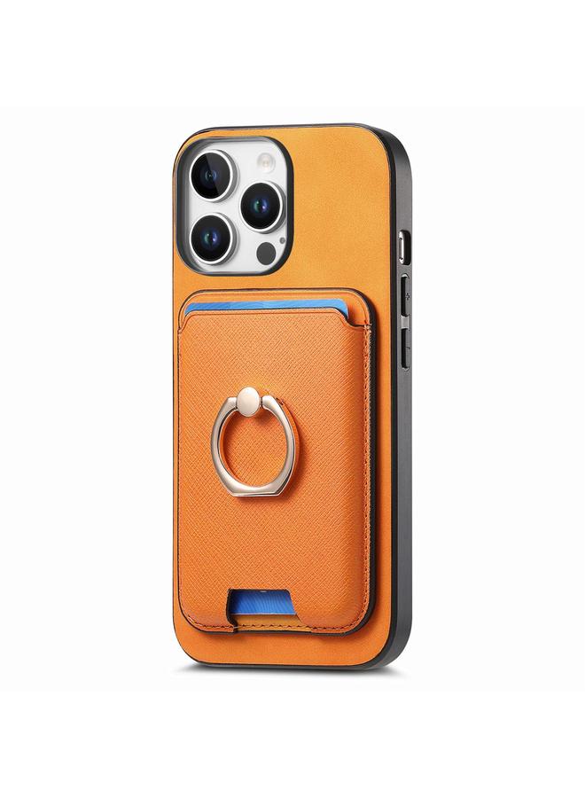 زبون جراب لهاتف iPhone 12 Pro حقيبة بطاقات جلدية بتصميم متقاطع عتيق مع جراب هاتف MagSafe - Image 2