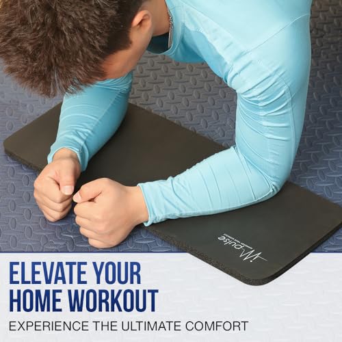 Impulse Yoga Knee Pads Cushion, Thick 1" (25mm) Workout Mat Provides Cushion for Kneeling & Elbows, Non-Slip & Portable Exercise Knee Pad for Yoga, Elbow, Wrist Pain, Planks, Pushups & Floor Exercises - Image 4