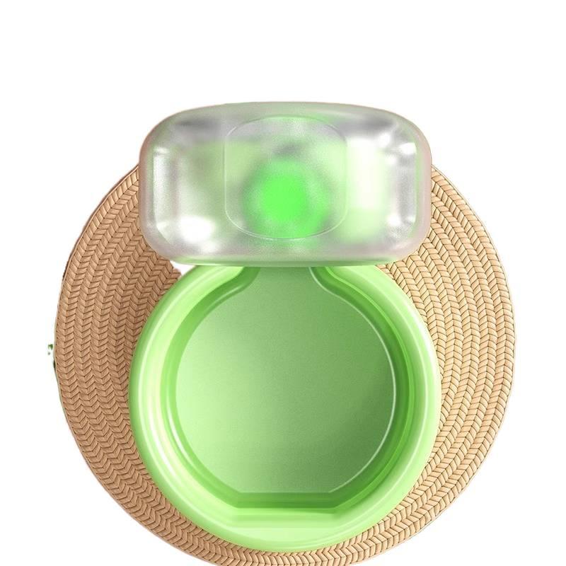 Collapsible Silicone 350 ml Portable Dog Bowl with Travel Outdoor Use Detail for dogs cats walks and outdoor feeding Orange Routine Use - Image 4