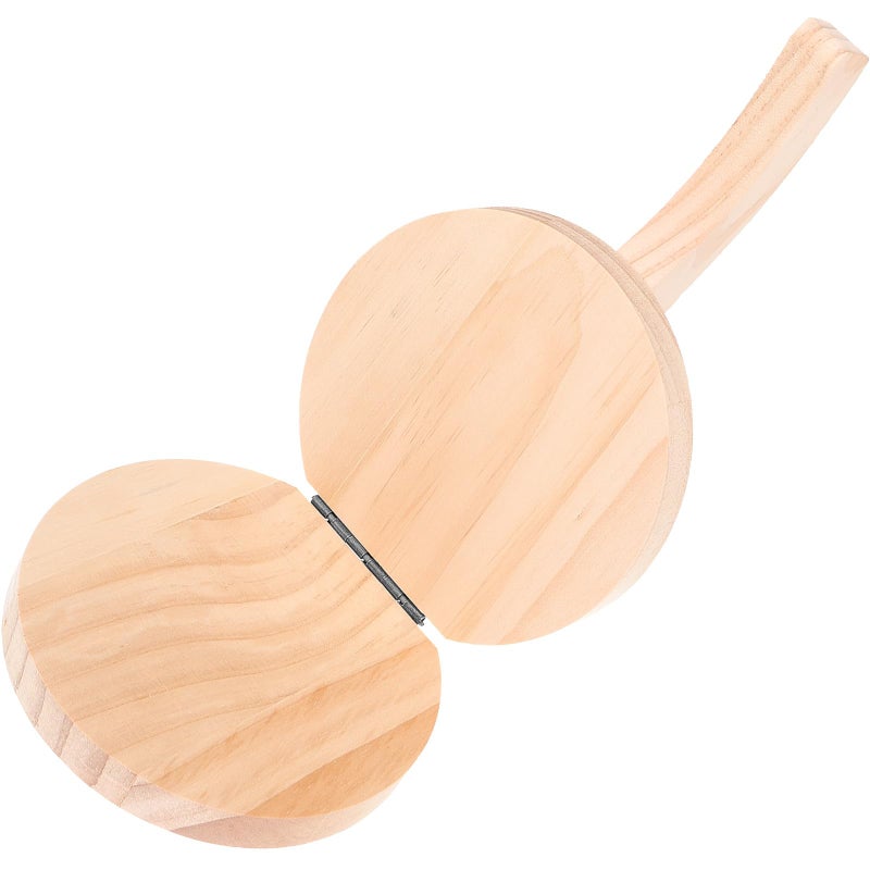 Natural Wood Dumpling Wrapper Presser Manual Dough Pressing Plate Kitchen Gadget - Image 2