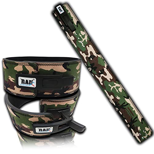 RAD Lever Weight Lifting Gym Belt for Men & Women, Size 63 TO107 CM, Thick 10MM & Width 4 Inch, Leather, Black - Image 4