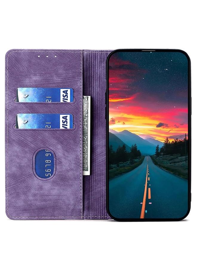 S-TOP Case For Samsung Galaxy S25 Ultra 5G RFID Anti-theft Brush Magnetic Leather Phone Case - Image 3