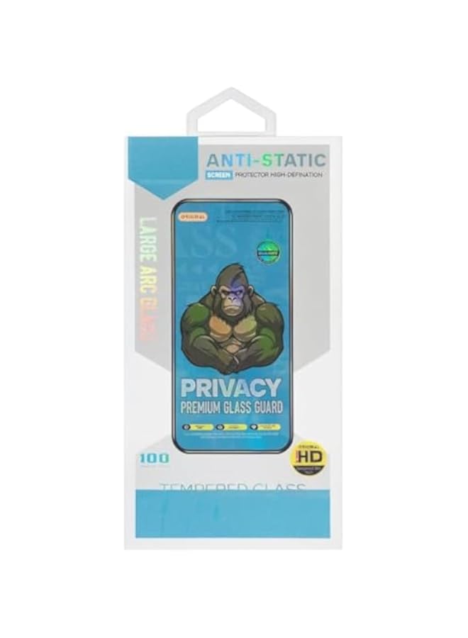 BGM 5D Privacy Protector For Vivo V27, Anti Spy, Anti Glare, Ultra Resistant, Tempered Glass - Vivo V27 Privacy Screen Protector