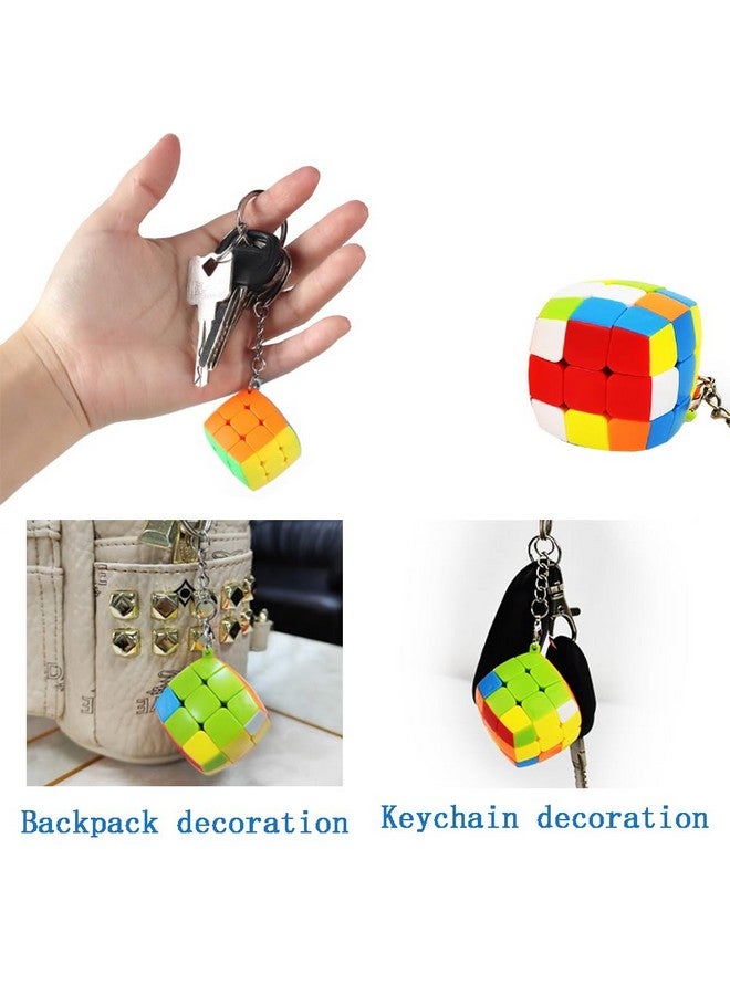 Gozaqe Plastic Keychain,Bread Key Chain,Mini 3X3 Keychain Magic Cube,Adjustable Tightness Key Ring,Keychains For Girls&Boys, Multi-Coloured - Image 5